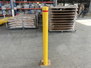 Borne de sécurité en acier LONGYIDA Guardian à encastrer, fixation souterraine pour allées ou garages, jaune, borne encastrée - Product Image 5