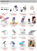 Support d'affichage de sécurité pour téléphone portable, magnétique, rétractable, en acrylique transparent, antivol, pour utilisation en vente au détail