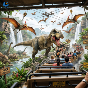 Projet clé en main de dinosaures animatroniques : Conception et planification de parcs à thème professionnels avec Triceratops, et installation mondiale - Product Image 4