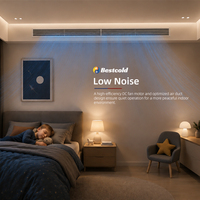 Climatiseur à conduit Bestcold 2 tonnes 24000 Btu, mini-split, pompe à chaleur à inverter R454B SEER24 pour les maisons d'Amérique du Nord
