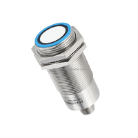 Sensor jarak ultrasonik antiair 30mm 350mm Sensor jarak jauh NPN/PNP/0-10v/4-20 Sensor jarak ketinggian air ultrasonik RS485