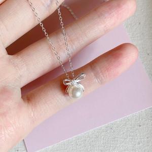 Exquisite S925 Sterling <b>Silver</b> Diamond <b>Cross</b> Pendant <b>Necklace</b> Full Sparkling Diamond Light Luxury Layered Design Pearl <b>Necklaces</b> - Product Image 5