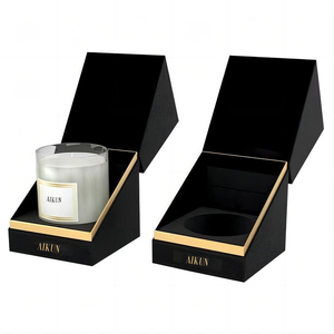 AIKUN Custom Handmade <b>Gift</b> Box Soy Wax Scented <b>Candle</b> Private Label Armoa <b>Candle</b> Luxury Home Decor Glass Jar Scented <b>Candle</b> - Product Image 1
