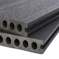 Planches de terrasse WPC brossées DIY, modernes, pour parcs, jardins et cours extérieures, imperméables, ignifuges, design industriel chinois, carrées