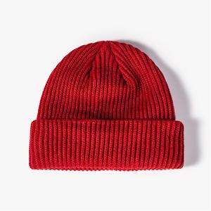 Bonnet d'hiver en tricot texturé et teint, épais, très abordable, style ethnique, rouge jujube, pour <span class=keywords><strong>homme</strong></span>, Halloween - Product Image 6