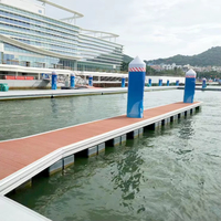 Pontons flottants Hisea Dock en HDPE et mousse EPS, résistants aux UV, haute flottabilité, avec charnières pour maisons flottantes marines