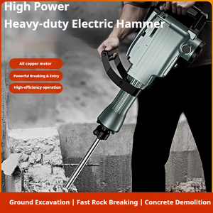 <span class=keywords><strong>Martillo</strong></span> <span class=keywords><strong>Demoledor</strong></span> Rotatorio de Alta Potencia para Concreto, Juego de Taladro de Impacto, 110V/220V, <span class=keywords><strong>Martillo</strong></span> Eléctrico Industrial de Uso Pesado, 3.0Ah - Product Image 5
