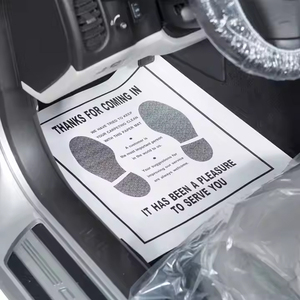 Forro Universal para Piso de Auto Antideslizante, Diseño de Impresión Personalizada, Papel Kraft Blanco Desechable de 20 mm de Grosor - Product Image 3