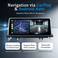 LELV Autoradio pour système Linux 10,25 pouces BMW X5 E70 X6 E71 Lecteur vidéo de navigation Carplay 2007-2013 Android Auto