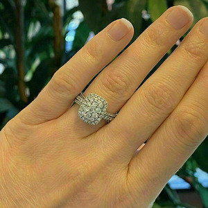 Anello Geometrico alla Moda, Elegante Accessorio per Matrimoni e Feste, Gioiello per Donna, Uso Quotidiano, Stile Moderno - Product Image 5