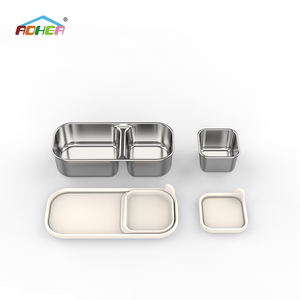 Lonchera Térmica de Acero Inoxidable Aohea, Hermética, Tipo Bento, para Niños, Oficina, Almuerzo, Refrigerios, Contenedor de Alimentos Portátil - Product Image 3