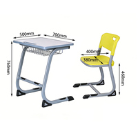 Ensemble bureau et chaise moderne pour étudiant, idéal pour le bureau à domicile et le salon – Mobilier scolaire durable, plus de 24 ans d'expérience