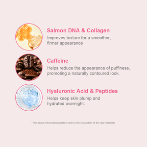 OEM Haut PDRN Koffein Straffende Hydratation Lachs-<span class=keywords><strong>DNA</strong></span> Koffein-Kollagen Übernacht-Peel-Off Gesichtsmaske - Product Image 6