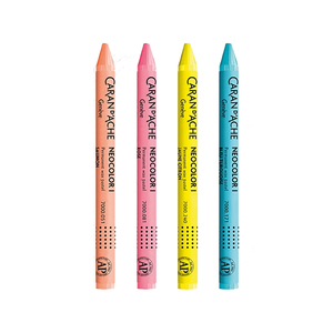 Crayons de cire professionnels CARAN D'ACHE NEOCOLOR I, 50 couleurs, texture huileuse, non toxiques, couleurs métalliques, pour enfants et étudiants en art - Product Image 1