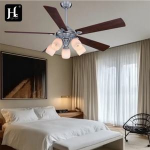 Ventilador de Techo con Luz de Diseño Popular, Tipo Decorativo, 5 Aspas de MDF, 48 Pulgadas, Control de Velocidad con Cremallera - Product Image 6