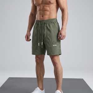 Pantalones Cortos Cargo para Hombre al por Mayor con Logotipo Personalizado, Cintura Elástica, Secado Rápido, Estilo Urbano Informal, para Verano, ODM TKAN7733 - Product Image 3