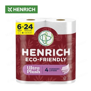 Tre giấy vệ sinh giấy số lượng lớn bán buôn nhà máy Nhà cung cấp sinh thái thân thiện nhà vệ sinh cuộn phân hủy sinh học bền vững xuất khẩu - Product Image 1