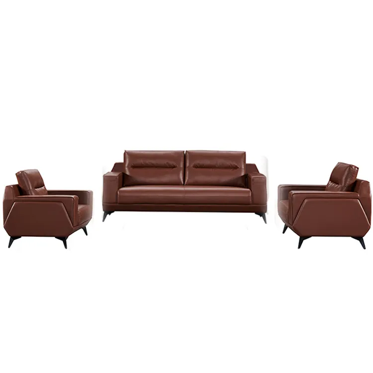 Set Sofa Kulit Mewah Modern, Set Sofa Ruang Tamu, Set Ruang Tamu, Ruang Tamu