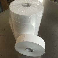 Rouleau d'étiquettes d'entretien en taffetas de nylon personnalisé de tissu de transfert imprimé de logo de haute qualité en gros
