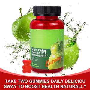 Penjualan laris cuka Apel Gummies suplemen kesehatan Vitamin B9 <span class=keywords><strong>B12</strong></span> Mineral - Product Image 2