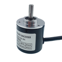 Encodeur Rotatif Absolu Monocycle 12 Bits Économique, Arbre Solide 6mm, Magnétique, Sortie SSI RS485 Modbus RTU