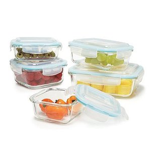 Khóa nắp cao Borosilicate thủy tinh thực phẩm container lò Bát đặt kính - Product Image 4