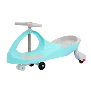 China supplier plastic 360 degree rotating electric happy swing cart twist car for baby