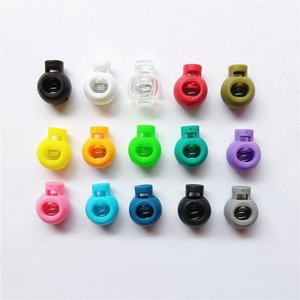 Wholesale Single-Hole Cat's Eye Rope Buckle Snap Large Bead Plastic <b>Elastic</b> Adjustment Buckle Colorful Plastic Plating Technique - Product Image 2