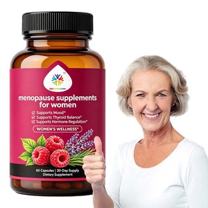 Suplementos para <span class=keywords><strong>la</strong></span> <span class=keywords><strong>Menopausia</strong></span> de Fabricación OEM, Cápsulas para el Equilibrio Hormonal Femenino, para Sudores Nocturnos, Brotes de Calor y Cambios de Humor - Product Image 1