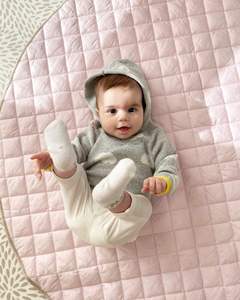 Tapis de jeu circulaire pour bébé, doux, épais, antidérapant, en coton biologique naturel écologique, matelassé, 15% de réduction - Product Image 2