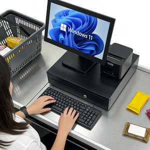 Terminal de point de vente tactile tout-en-un, machine Android <span class=keywords><strong>Windows</strong></span>, matériel, système commercial sans argent liquide, caisse enregistreuse, fonctionnalités de vente de factures - Product Image 1
