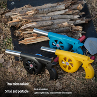 Souffleur d'air manuel pour le camping, soufflette portable pour barbecue, accessoires de camping en plein air, outil de démarrage de feu pour pique-nique et randonnée