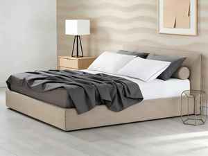 Роскошная мягкая кровать с обивкой из ткани, современная двуспальная деревянная кровать размера Queen/<span class=keywords><strong>King</strong></span> для футона/дивана, кровать-облако во французском стиле для спальни - Product Image 2