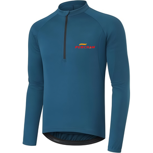 <span class=keywords><strong>Maillot</strong></span> de <span class=keywords><strong>cyclisme</strong></span> à manches longues réfléchissant léger de haute qualité OEM Respirant Séchage rapide Coupe ajustée <span class=keywords><strong>Maillot</strong></span> de course à vélo - Product Image 1