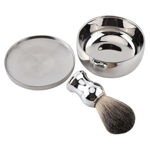 Ensemble de Rasage Professionnel Haut de Gamme en Acier Inoxydable pour Hommes et Salons de Barbier - Écologique et Léger pour le Rasage du Visage et des Cheveux - Product Image 1