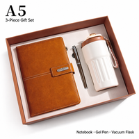 Ensemble cadeau de carnet en cuir PU A5 avec stylo et tasse à café, ensemble promotionnel personnalisé pour entreprise, cadeau d'entreprise