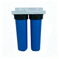 Vente d'usine Carlos - Filtre à eau double jumbo Big Blue de 20 pouces, système de préfiltration à 2 étapes de haute qualité pour la purification de l'eau