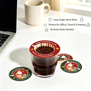 Sachets de café jetables personnalisés sur mesure pour le café filtre, avec filtre en papier, format portable UFO Drips - Product Image 1