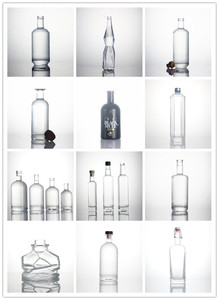 Rõ ràng 200ml 375ml 500ml <span class=keywords><strong>750ml</strong></span> 1000ml thủy tinh tinh thần chai cổ dài rỗng Whisky rượu Brandy lọ - Product Image 5