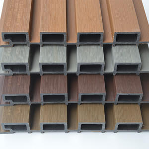 Revêtement mural extérieur en PVC WPC, deuxième génération, grille co-extrudée, panneaux de grande muraille - Product Image 4