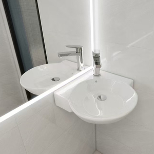 Lavabo ad Angolo Unico e-Space-Terra, Mobile Sospeso a Parete Artistico, Dispositivo Portatile per Lavaggio Mani - Product Image 6