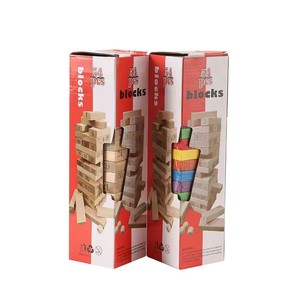 Blocchi <span class=keywords><strong>di</strong></span> <span class=keywords><strong>Legno</strong></span> <span class=keywords><strong>di</strong></span> Faggio Naturale all'Ingrosso, Giochi da Tavolo con <span class=keywords><strong>Torre</strong></span> Impilabile, Blocchi <span class=keywords><strong>di</strong></span> Costruzione in <span class=keywords><strong>Legno</strong></span>, Giocattoli per Bambini, <span class=keywords><strong>Gioco</strong></span> da Esterno - Product Image 3