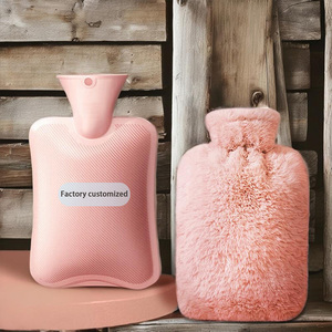 <span class=keywords><strong>Bouillotte</strong></span> en peluche lapin grande capacité, chauffe-mains en PVC longue durée, bouteille d'eau chaude pour soins de bébé - Product Image 2