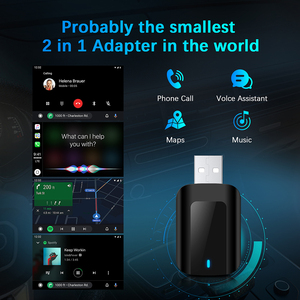 อะแดปเตอร์ไร้สาย Rhythm Wireless CarPlay Android Auto 2 in 1 ส่งสัญญาณเสถียร ไม่มีดีเลย์ 5G WiFi BT 5.2 - Product Image 3