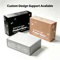 Boîte d'expédition en carton ondulé personnalisée, écologique, réutilisable et imperméable, avec impression et pelliculage mat pour emballage cadeau