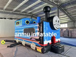 Crea un tobogán trampolín inflable temático, parque infantil inflable Thomas Train Castle. - Product Image 3