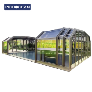 RICHOCEAN Veranda Moderna Personalizzata Impermeabile Retrattile in <span class=keywords><strong>Alluminio</strong></span> con Tetto Scorrevole Elettrico - Product Image 1