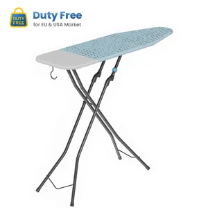 Ironing Board Large Modern Design Foldable Leg Mesh Top Hook Folding Hotel Ironing Board Ironing Board Cover With Heat-Resistant Parking Zone