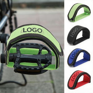 Sangles de pédale de vélo personnalisables avec logo, 10,23 pouces, avec clips de fixation, réglables et adhésives, pour vélos <span class=keywords><strong>fixie</strong></span> et de banlieue - Product Image 1