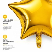 Globos de Helio de 18 Pulgadas al por Mayor, en Forma de Estrella, Coloridos, Dorados, Plateados, Azules y Rosas, para Decoración de Bodas y Fiestas Temáticas